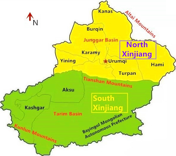 Xinjiang Map